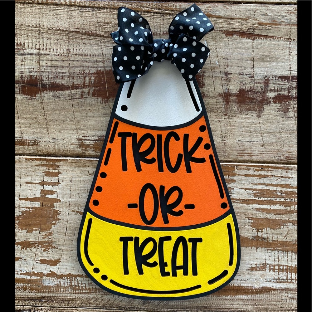 Trick or Treat wooden sign